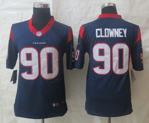  Texans #90 Jadeveon Clowney Navy Blue Team Color Men's Stitched NFL Limited Jersey