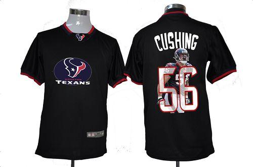  Texans #56 Brian Cushing Black Men's NFL Game All Star Fashion Jersey