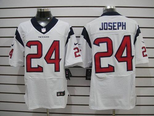  Texans #24 Johnathan Joseph White Men's Stitched NFL Elite Jersey