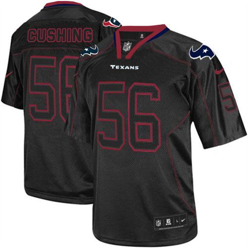  Texans #56 Brian Cushing Lights Out Black Men's Stitched NFL Elite Jersey