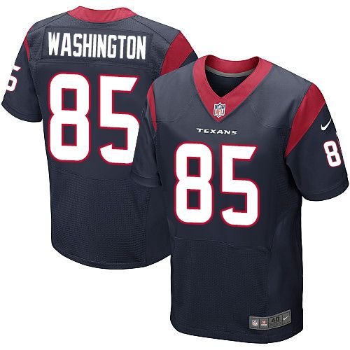  Texans #85 Nate Washington Navy Blue Team Color Men's Stitched NFL Elite Jersey