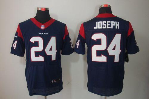  Texans #24 Johnathan Joseph Navy Blue Team Color Men's Stitched NFL Elite Jersey