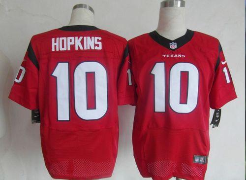  Texans #10 DeAndre Hopkins Red Alternate Men's Stitched NFL Elite Jersey