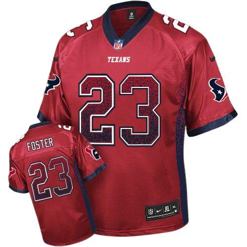  Texans #23 Arian Foster Red Alternate Men's Stitched NFL Elite Drift Fashion Jersey