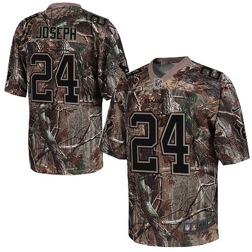  Texans #24 Johnathan Joseph Camo Men's Stitched NFL Realtree Elite Jersey