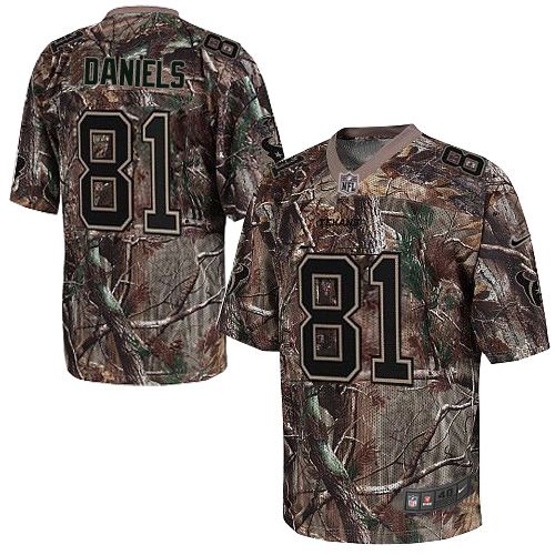  Texans #81 Owen Daniels Camo Men's Stitched NFL Realtree Elite Jersey