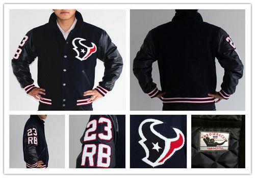 Mitchell And Ness NFL Houston Texans #23 Arian Foster Authentic Wool Jacket