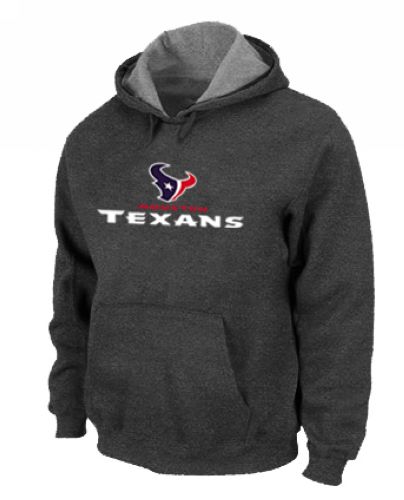 Houston Texans Authentic Logo Pullover Hoodie Dark Grey
