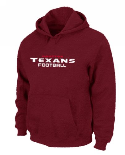 Houston Texans Authentic Font Pullover Hoodie Red