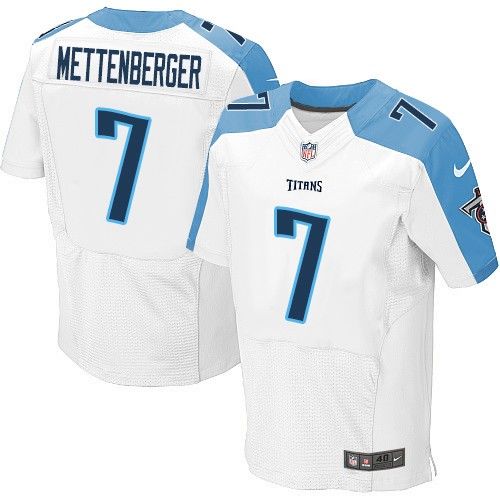  Titans #7 Zach Mettenberger White Men's Stitched NFL Elite Jersey