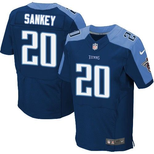  Titans #20 Bishop Sankey Navy Blue Alternate Men's Stitched NFL Elite Jersey