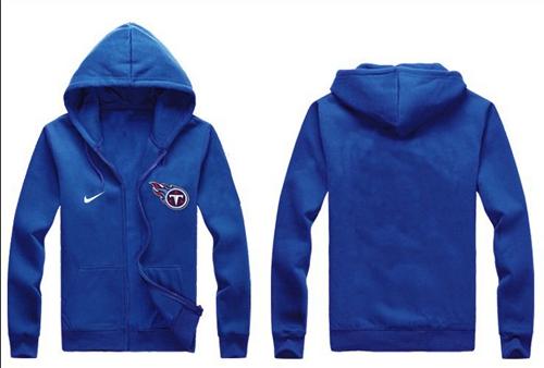  Tennessee Titans Authentic Logo Hoodie Blue
