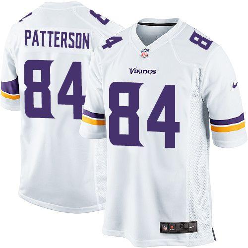  Vikings #84 Cordarrelle Patterson White Men's Stitched NFL Game Jersey