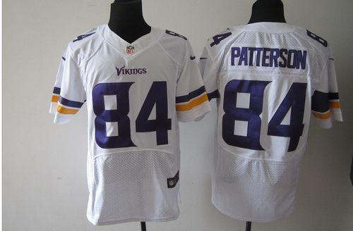  Vikings #84 Cordarrelle Patterson White Men's Stitched NFL Elite Jersey