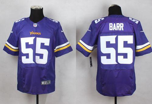  Vikings #55 Anthony Barr Purple Team Color Men's Stitched NFL Elite Jersey
