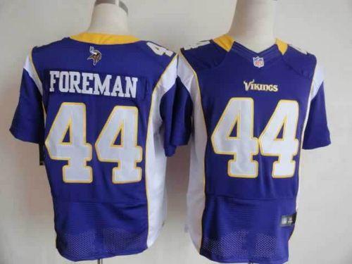  Vikings #44 Chuck Foreman Purple Team Color Men's Stitched NFL Elite Jersey
