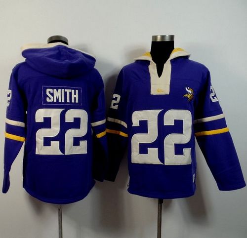 Minnesota Vikings #22 Harrison Smith Purple Player Winning Method Pullover NFL Hoodie