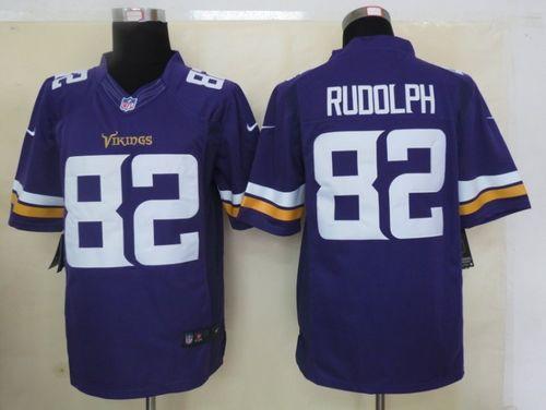  Vikings #82 Kyle Rudolph Purple Team Color Men's Stitched NFL Limited Jersey