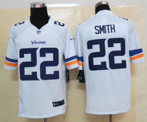  Vikings #22 Harrison Smith White Men's Stitched NFL Limited Jersey