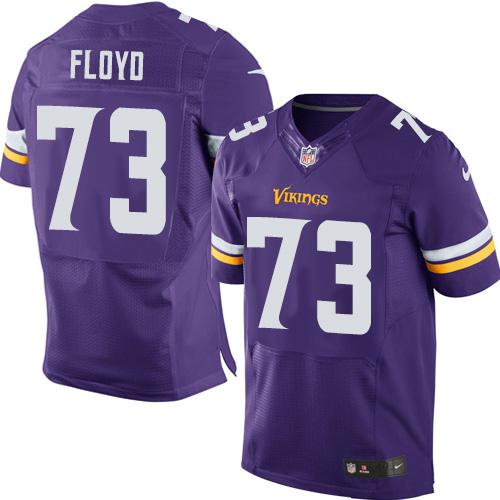  Vikings #73 Sharrif Floyd Purple Team Color Men's Stitched NFL Elite Jersey