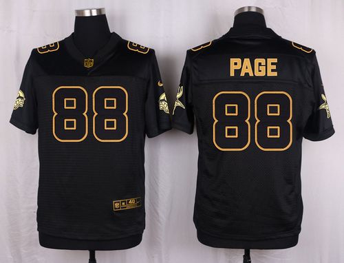  Vikings #88 Alan Page Black Men's Stitched NFL Elite Pro Line Gold Collection Jersey