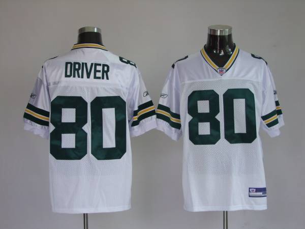 Packers #80 Donald Driver White Stitched NFL Jersey