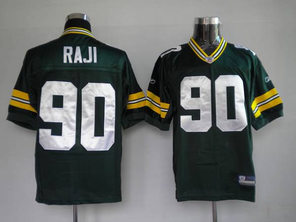 Packers #90 B.J. Raji Green Stitched NFL Jersey