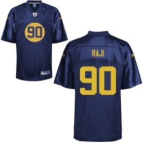 Packers #90 B.J. Raji Blue Stitched NFL Jersey
