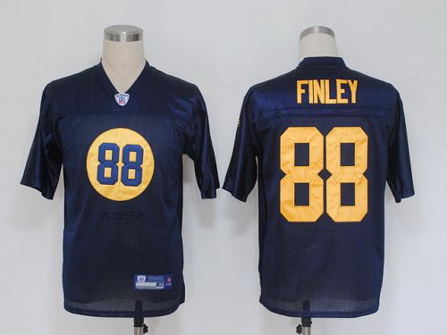 Packers #88 Jermichael Finley Blue Stitched NFL Jersey