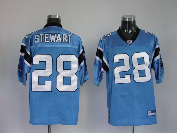 Panthers #28 Jonathan Stewart Blue Stitched NFL Jersey