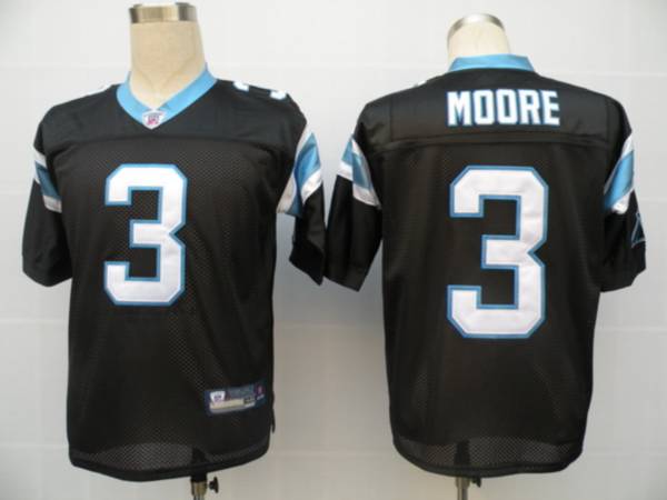 Panthers #3 Matt Moore Black Stitched NFL Jersey