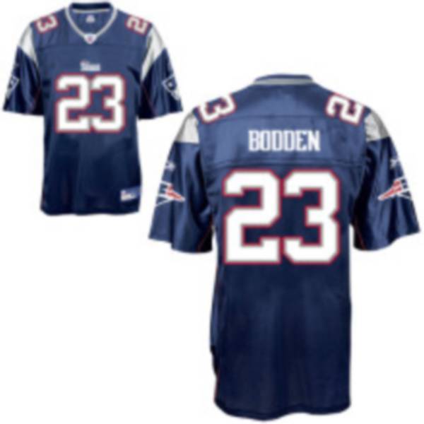 Patriots #23 Leigh Bodden Dark Blue Stitched NFL Jersey
