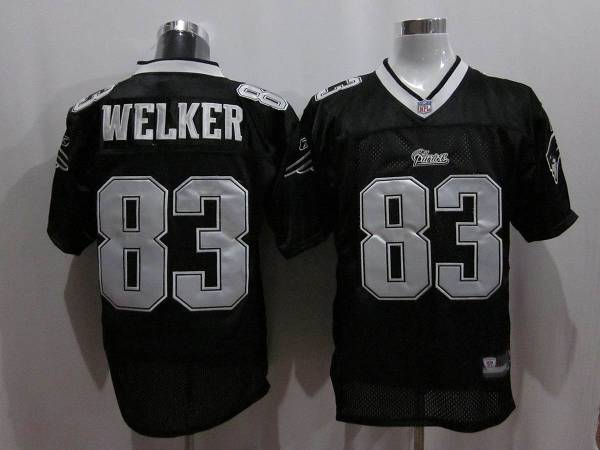 Patriots #83 Wes Welker Black Shadow Stitched NFL Jersey