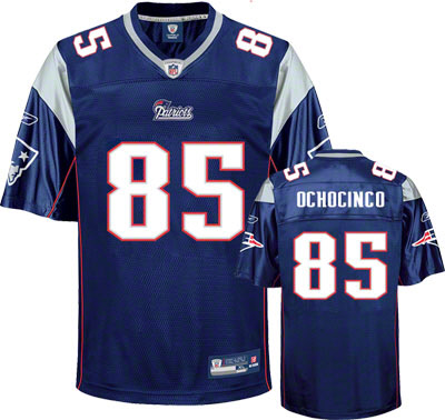 Patriots #85 Chad Ochocinco Dark Blue Stitched NFL Jersey