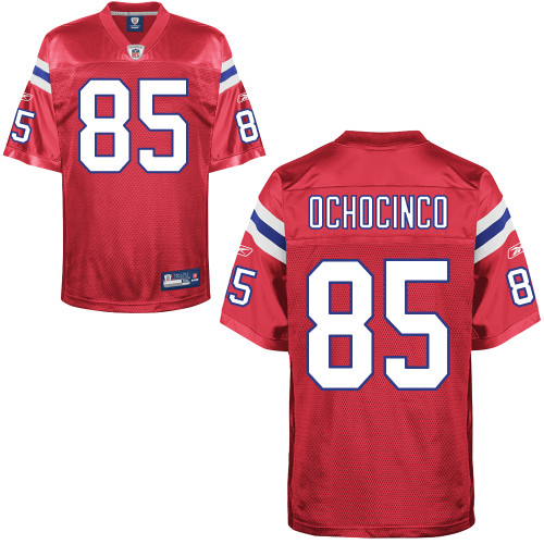 Patriots #85 Chad Ochocinco Red Alternate Stitched NFL Jersey