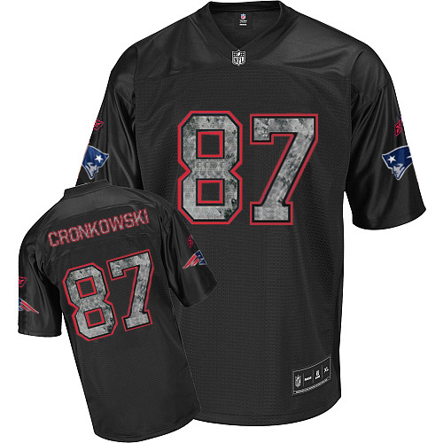 Sideline Black United Patriots #87 Rob Gronkowski Black Stitched NFL Jersey