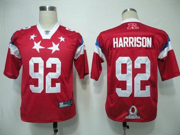 Steelers #92 James Harrison 2011 Red Pro Bowl Stitched NFL Jersey