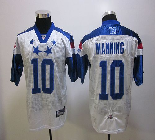 Giants #10 Eli Manning White 2012 Pro Bowl Stitched NFL Jersey