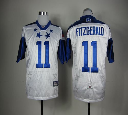 Cardinals #11 Larry Fitzgerald White 2012 Pro Bowl Stitched NFL Jersey