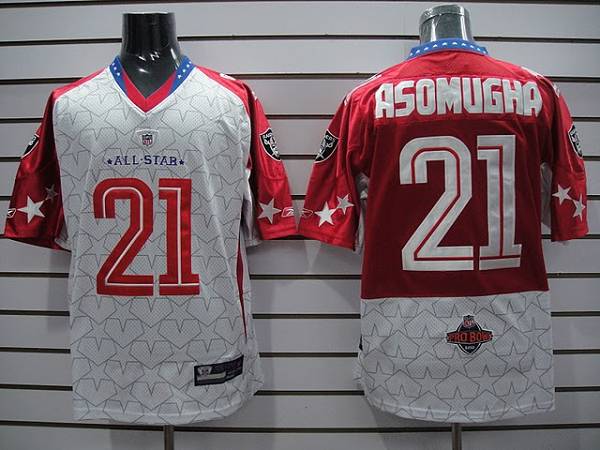 Raiders Nnamdi Asomugha #21 Stitched 2010 Pro Bowl AFC NFL Jersey