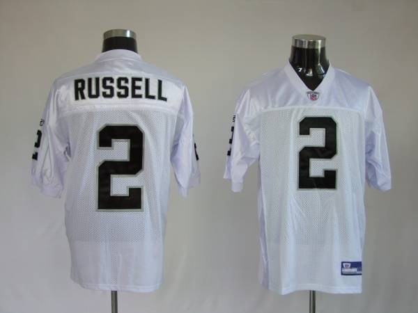 Raiders JaMarcus Russell #2 Stitched White NFL Jersey