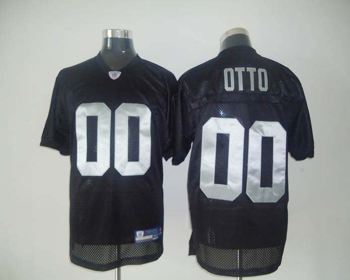 Raiders #0 Jim Otto Black Stitched NFL Jersey