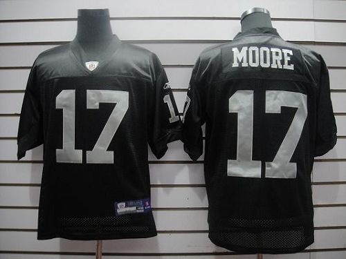 Raiders #17 Denarius Moore Black Stitched NFL Jersey