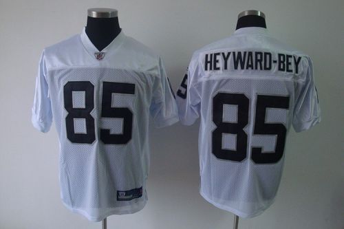 Raiders #85 Darrius Heyward Bey White Stitched NFL Jersey