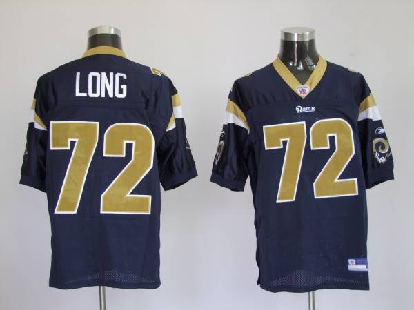 Rams #72 New Player Chris Long Stitched Blue NFL Jersey