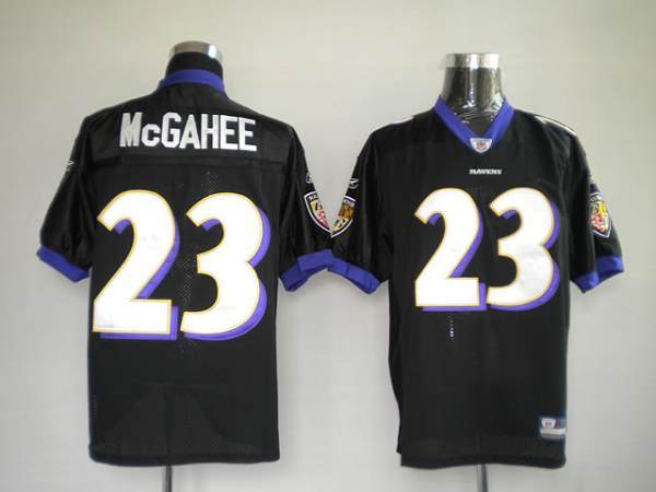 Ravens #23 Willis McGahee Black Stitched NFL Jersey