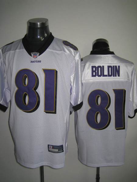 Ravens #81 Anquan Boldin White Stitched NFL Jersey