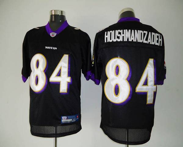 Ravens #84 Touraj Houshmandzadeh Black Stitched NFL Jersey