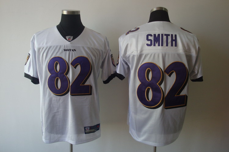 Ravens #82 Torrey Smith White Stitched NFL Jersey