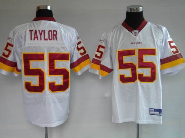 Redskins #55 Jason Taylor Stitched White NFL Jersey
